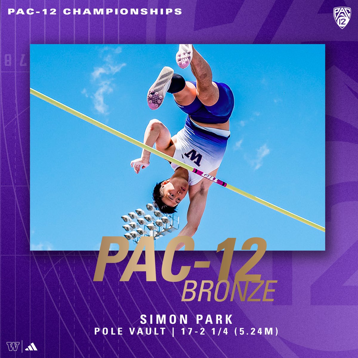 Max Manson and Simon Park fly for Silver and Bronze! 🥈🥉 A huge event for the Dawgs as the two transfers reach the podium. +14 𝑇𝐸𝐴𝑀 𝑃𝑂𝐼𝑁𝑇𝑆 👀👀 #GoHuskies x #Pac12TF