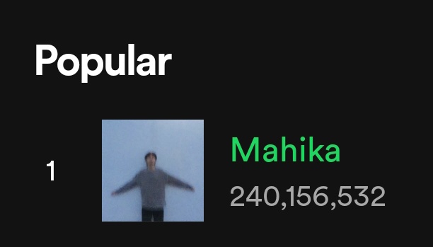 happy 240M+ streams #Mahika 🎉

#Adie #JanineBerdin