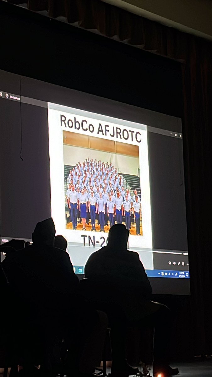 Glad to be at the AFJROTC Awards Ceremony this evening. @RobCoSchools