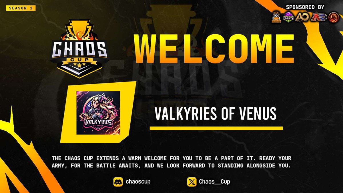 venusvalkyries's tweet photo. Chaos now too! 🤯 @Chaos__Cup 

@alliecat_games @lilmm123 @VV_Yas_ https://t.co/eDMXj9COib