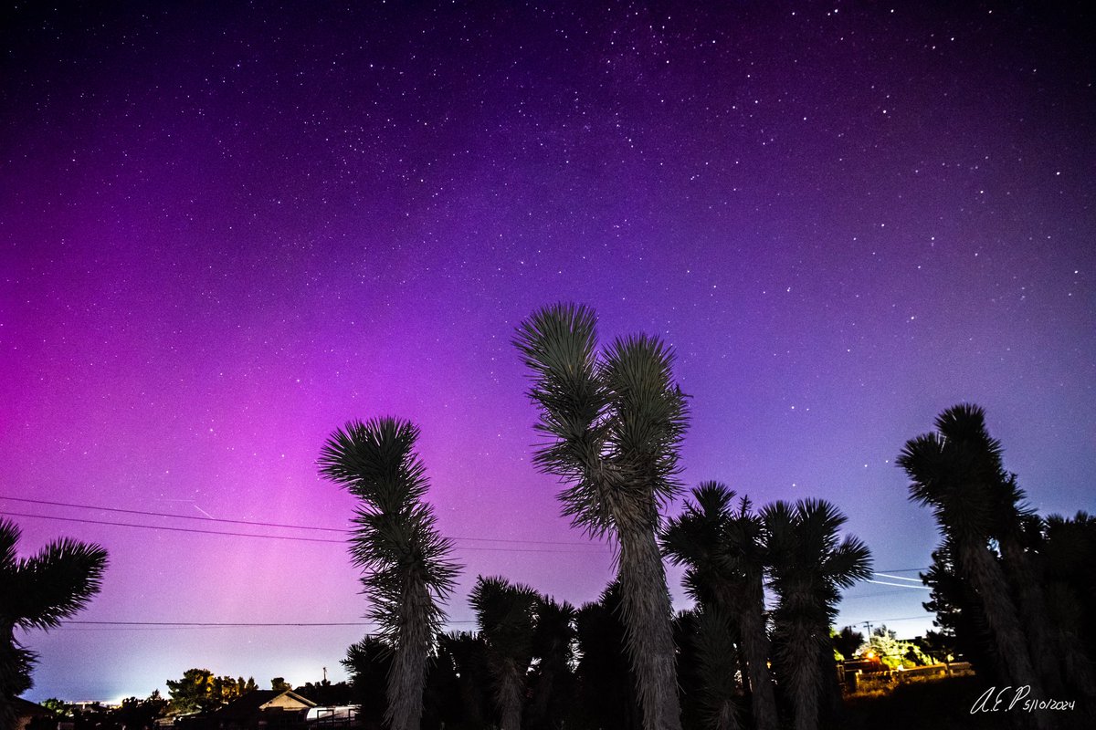 #Aurora glow over Phelan, CA 
5/11/2024 
2am.