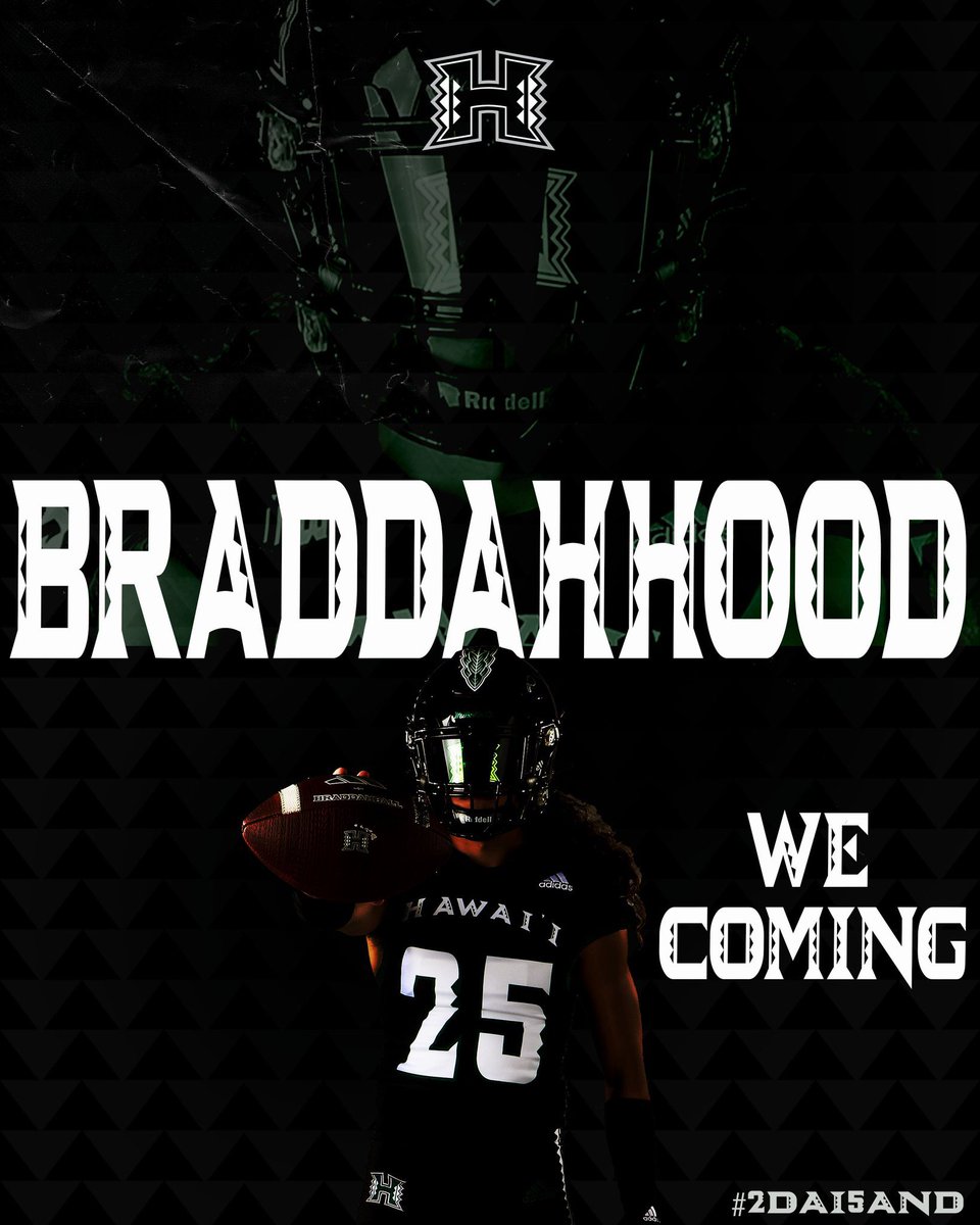 🫶🏽💚🖤 #BRADDAHHOOD #GoBow 🤙🏽#HawaiiFB @CoachLoc_87 @CoachRMedeiros @Jeff_Reinebold @UH_SClapham @UH_RyanLusk74