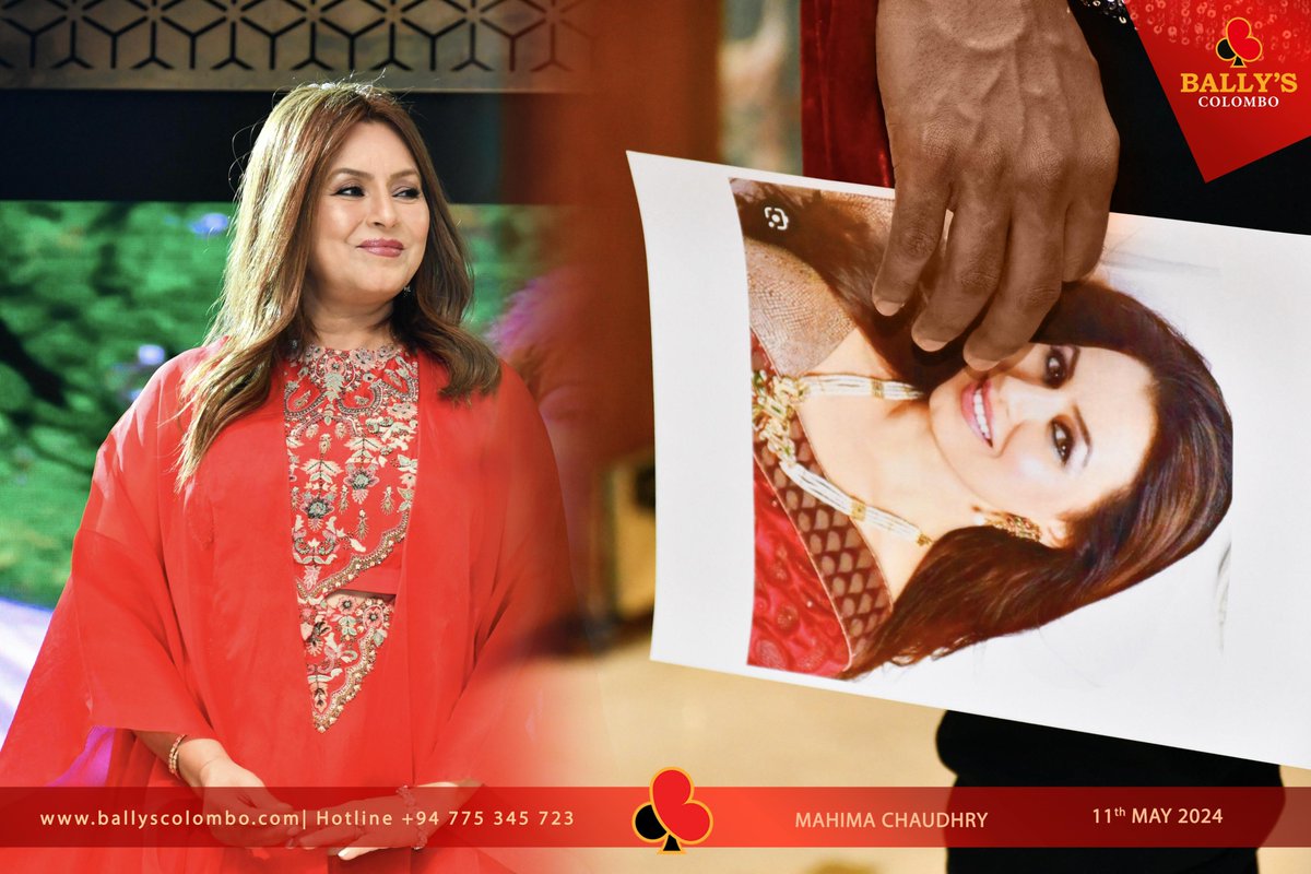 ballys_colombo's tweet image. 90's RETRO 🎬✨ Celebration with our Indian actress and model
Mahima Chaudhry  on 11th of MAY 2024 at Bally's Colombo.

#ballyscolombo #ballyssrilanka #90sretro #90s #MahimaChaudhry #VisitSrilanka #ballysentertainments #entertainmentsrilanka