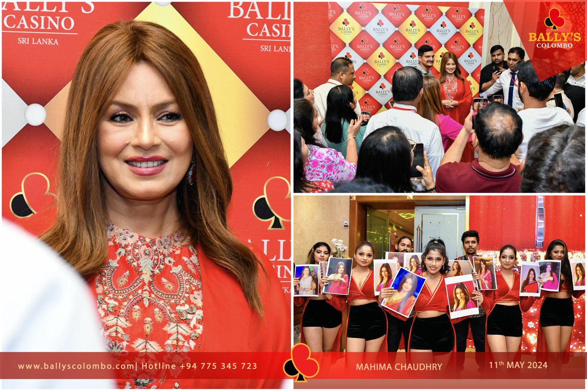 ballys_colombo's tweet image. 90's RETRO 🎬✨ Celebration with our Indian actress and model
Mahima Chaudhry  on 11th of MAY 2024 at Bally's Colombo.

#ballyscolombo #ballyssrilanka #90sretro #90s #MahimaChaudhry #VisitSrilanka #ballysentertainments #entertainmentsrilanka