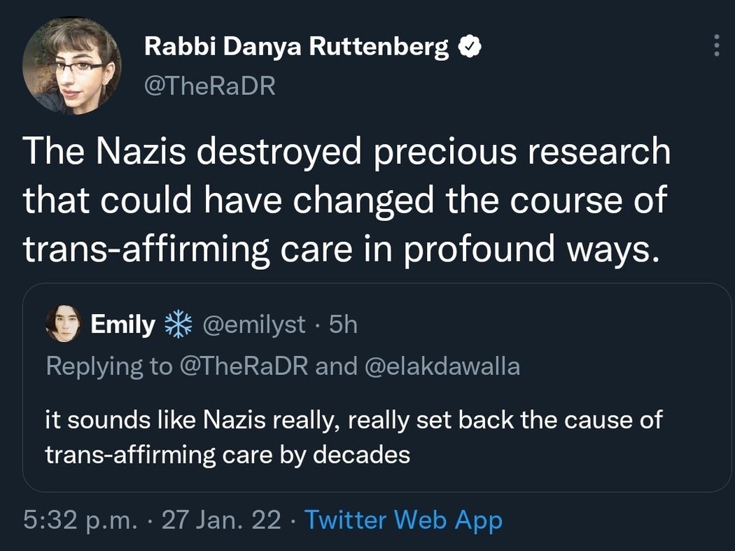 Gee. 

I wonder why the Nazis destroyed Jewish Magnus Hirschfeld’s work.
