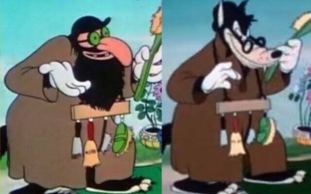 Un dessin animé de Disney avant et après WW2 .