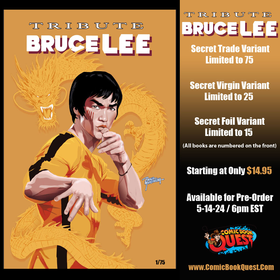 Available exclusively on ComicBookQuest.com

5-14-24 (6pm EST)

#brucelee #comicbookquest #cbq #comicbooks #comics #forsale #comicbooksforsale #keyissue #1stappearance #comicsforsale #comics4sale #comicbooksale #variant #virginvariant