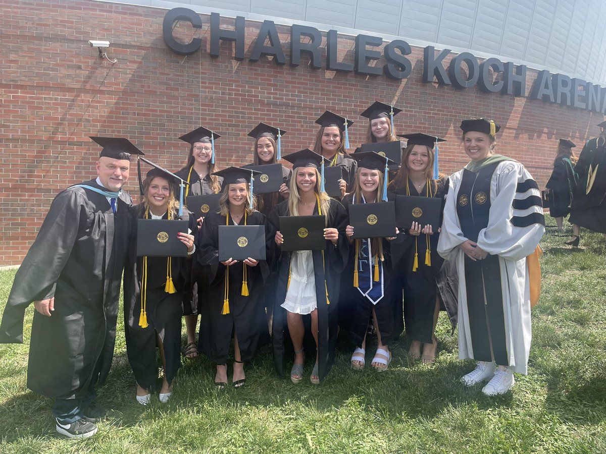 WSU_MSAT's tweet photo. We phased out our final undergraduate cohort today! So proud of this group of young women who made it through COVID, reduced clinical opportunities, masking, etc….. most proud that all have placements for next year.  Best of luck ladies, you have made a lasting impact!! ❤️ https://t.co/4B6hGsuBt6