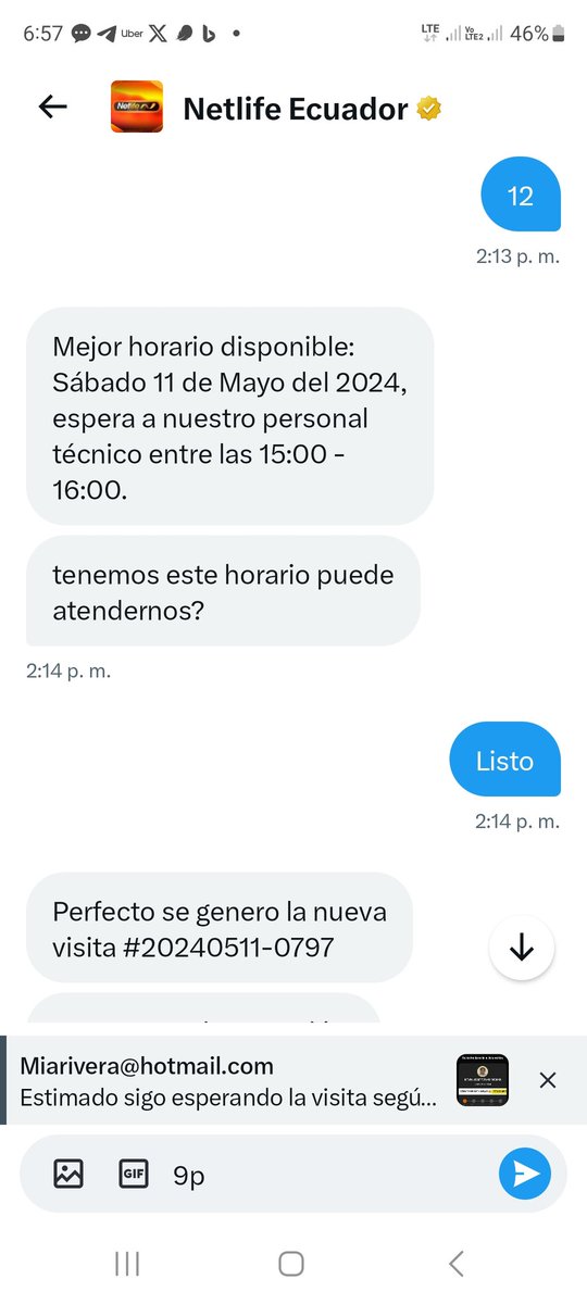 Mitchelrivera24's tweet photo. @NetlifeEcuador de verdad 1 mes sin su servicio quiero cerrarlo y que me repongan la factura cancelada del mes anterior https://t.co/7swaOV4g6I