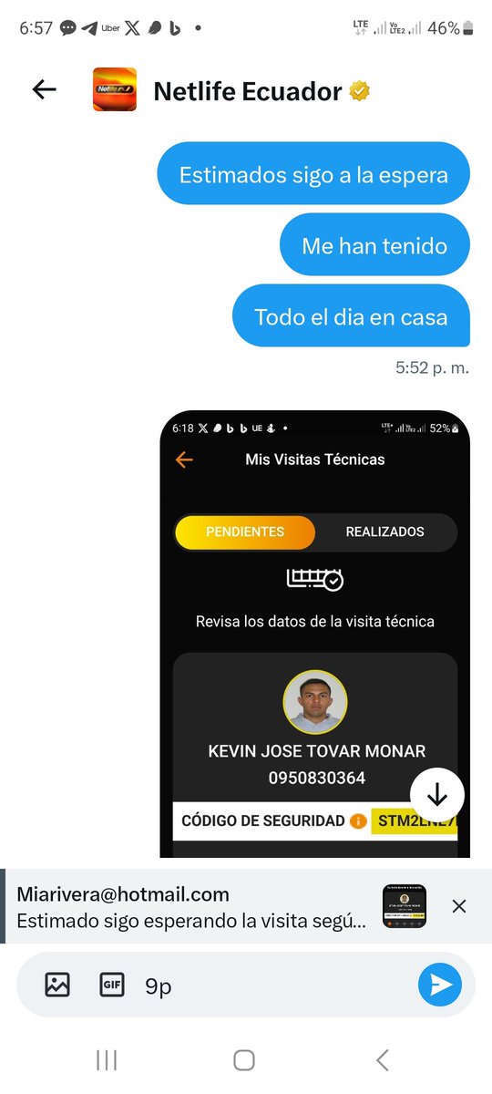 Mitchelrivera24's tweet photo. @NetlifeEcuador de verdad 1 mes sin su servicio quiero cerrarlo y que me repongan la factura cancelada del mes anterior https://t.co/7swaOV4g6I