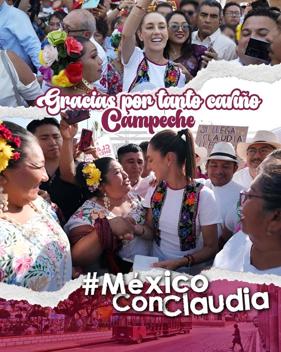 A 21 días de la victoria y tener la primera presidenta de México.
#MexicoConClaudia #ConTokioClaudia