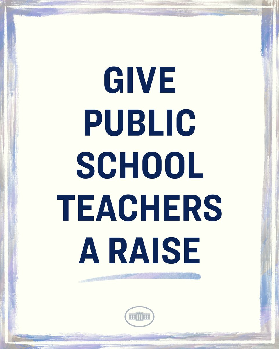 Our teachers dedicate themselves to some of the most noble work any person can do — educating our nation’s children. We will not stop fighting to give them the pay they deserve.