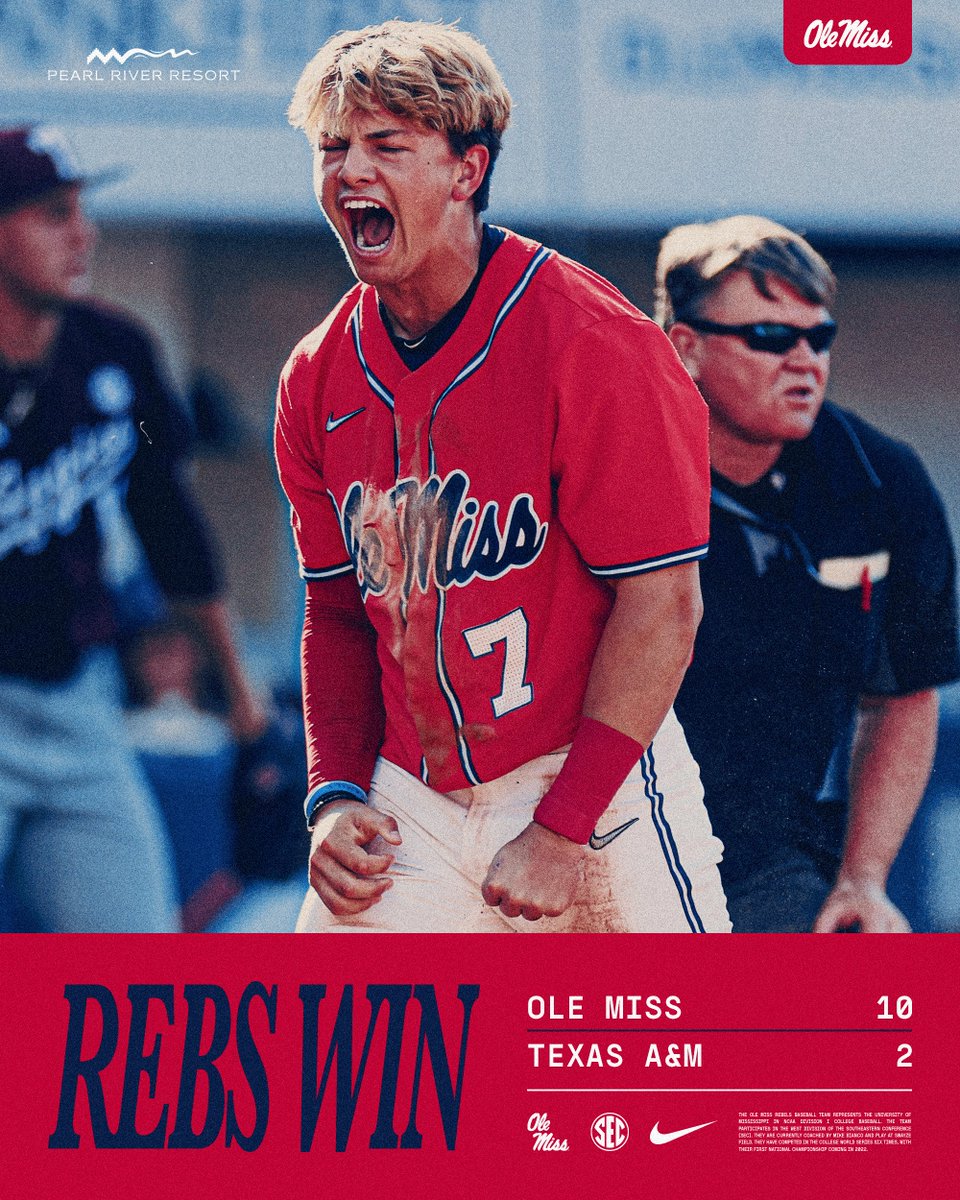 Series clinched! Rebs take down the No. 2 Aggies!