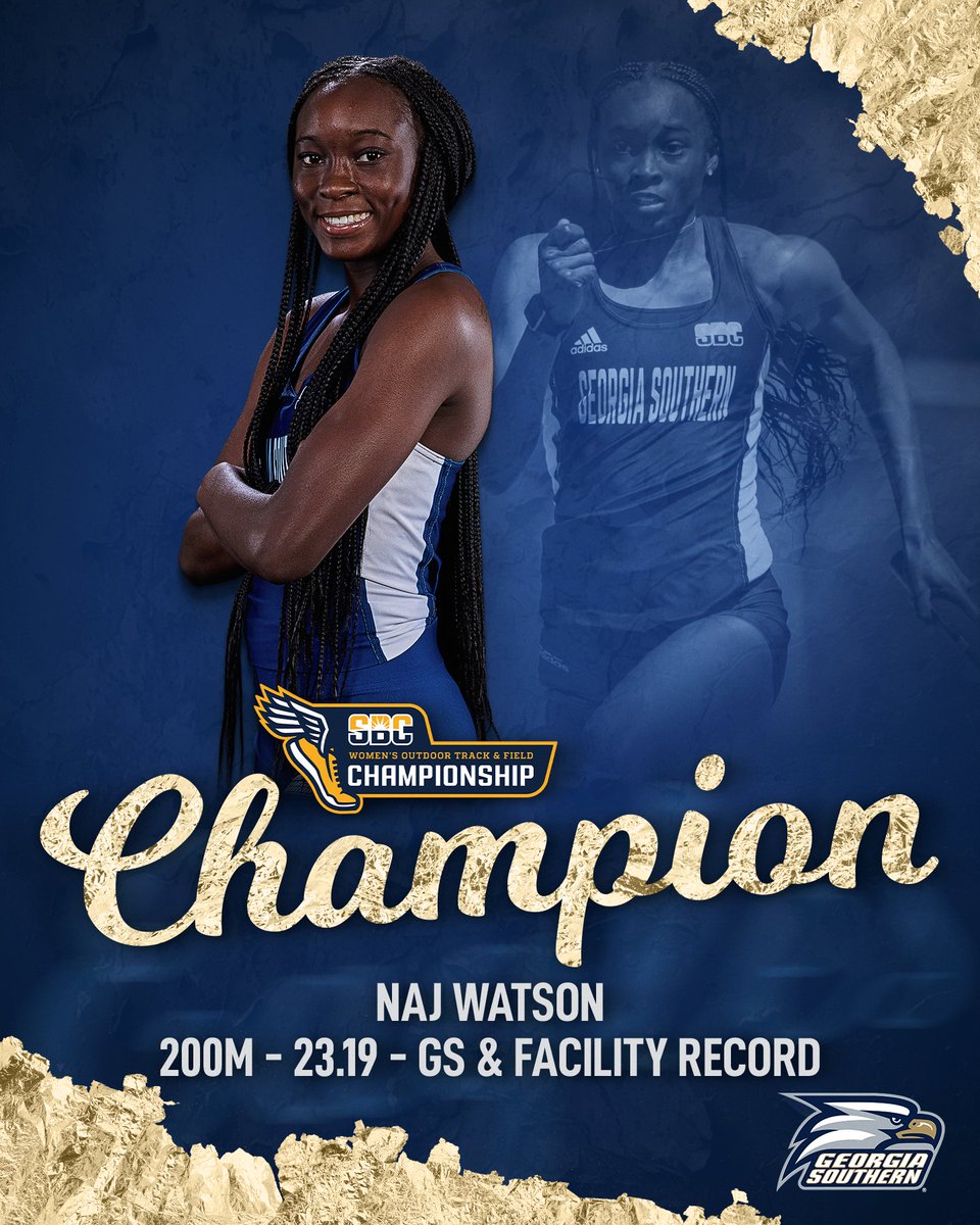 NAJ IS YOUR 200M CHAMPION!! AND SHE SET A SCHOOL AND FACILITY RECORD! 🏆 #HailSouthern