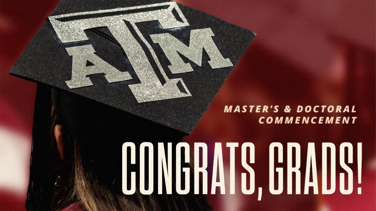 We ♥️ our @tamugradschool grads! All of your hard work has finally paid off, Ags— Time to earn your degrees and hoods! 🎓✨