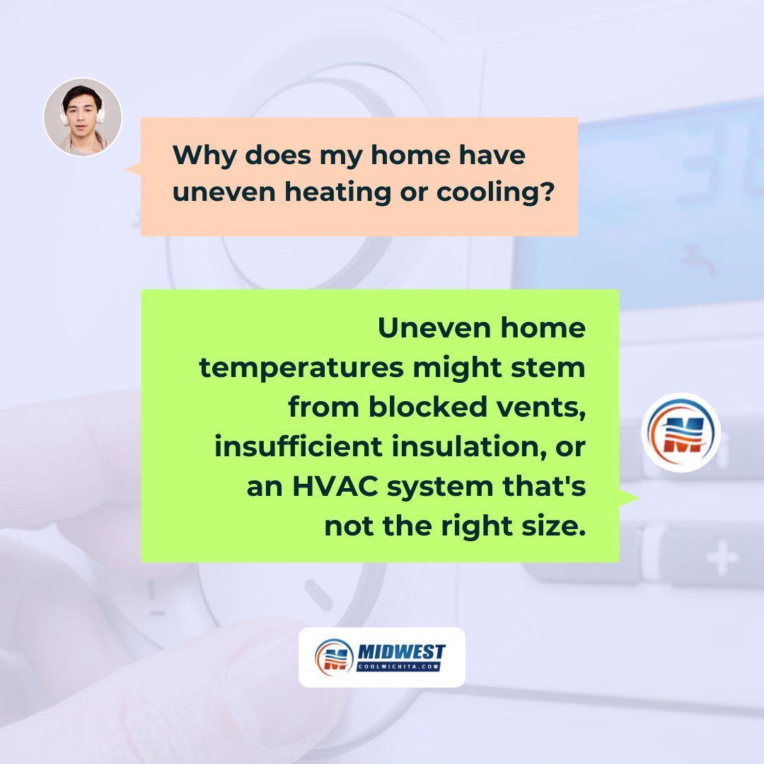 Let us help you find the solution! Need help? visit: bit.ly/2NvU2qO #HVACtips #HomeComfort #MidwestMechanical