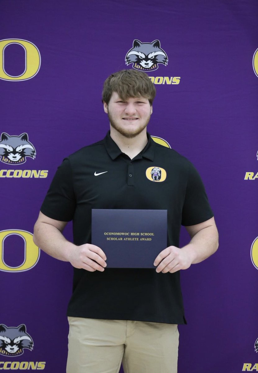 Proud to be one of the few scholar athletes for Football and Wrestling at Oconomowoc High School! @Oconwrestling @raccoonfootball @oconschools