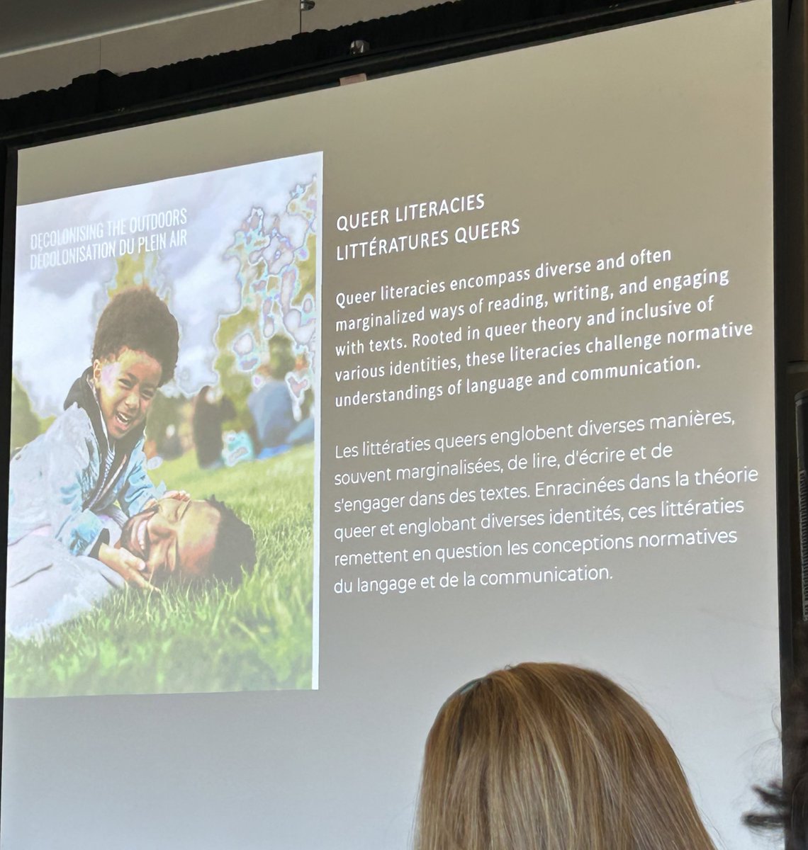 I’m so inspired &amp; cannot stop thinking about Chúk Odenigbo keynote at the #OLConference24. His words have impacted my understanding of outdoor space &amp; inclusivity. There is so much work to be done as educators. Everyone should know &amp; feel like they belong in nature.🌲🌳🏔️