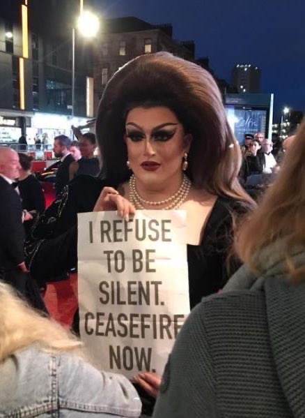 Hey all, I’m not going to post as much of my drag antics anymore on here for the time being, I think our attention should be focussed on what is happening in Palestine.