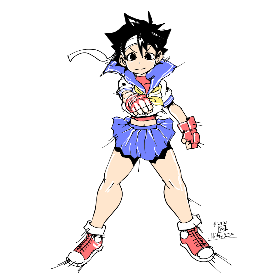 春日野さくら 「2024-05-11 #一日一絵 」|ふゆ(ドとレとミとキュとゴとヱの音が出ない)のイラスト