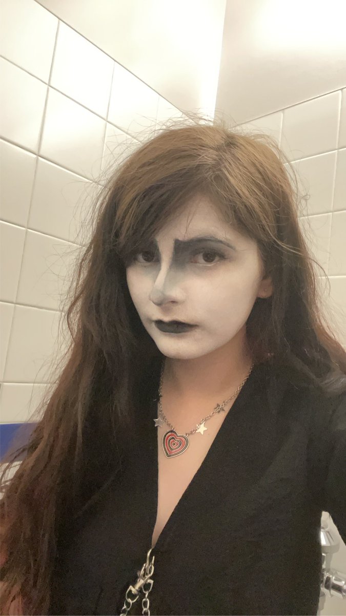 mooties did i do good at my first eva attempt at goth makeup