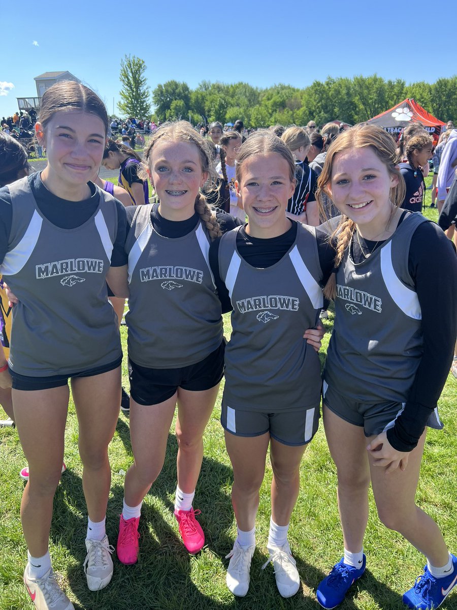 MMS Track & Field (@marlowe_track) on Twitter photo Our 7th grade girls qualified for the 4x1 with a time of 54.79. Great Job! Our 7th grade girls qualified for the 4x1 with a time of 54.79. Great Job!