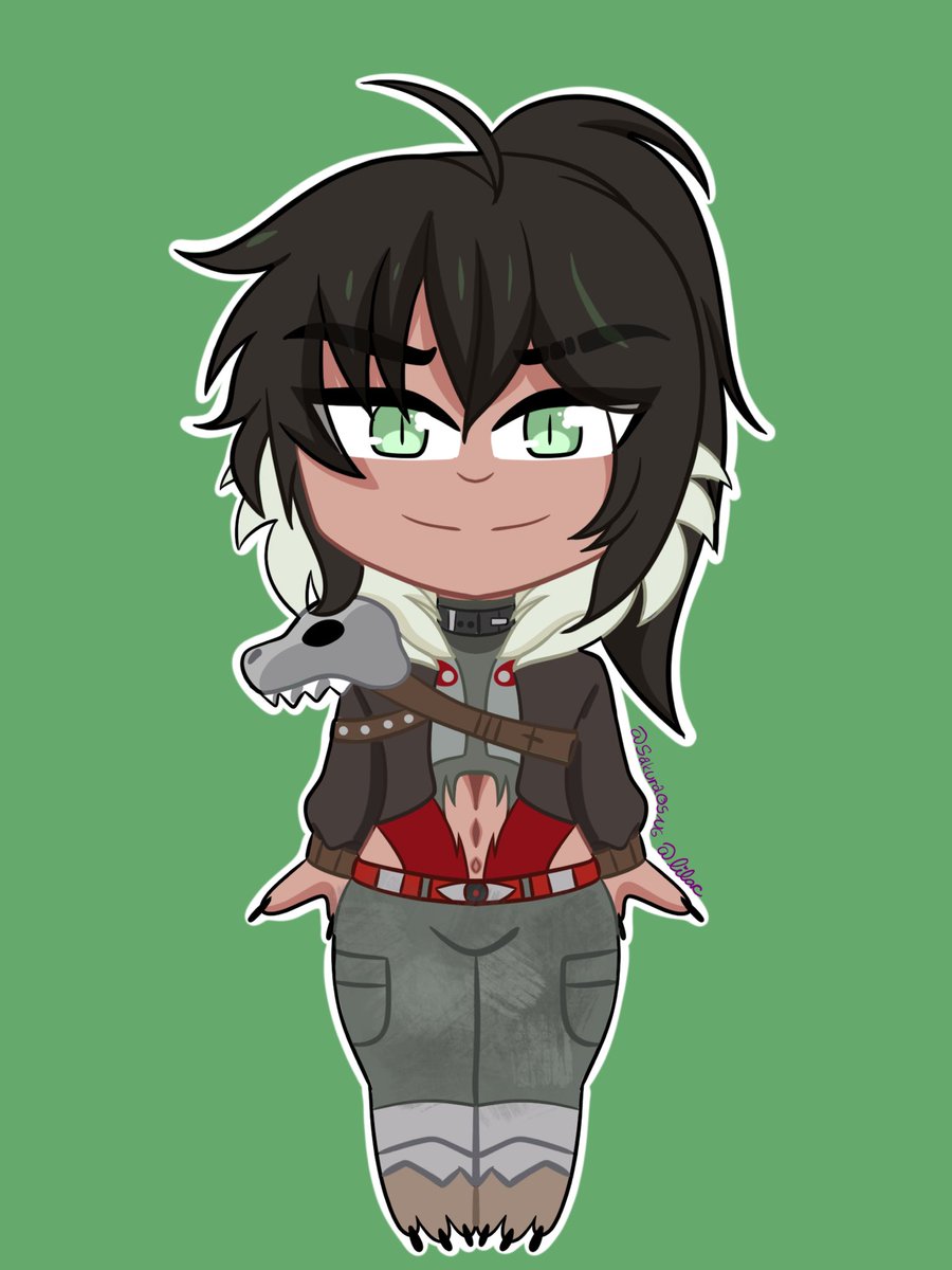Sakura05NG's tweet photo. Chibi grarrl! :3 more fanart for @GrarrlDinoKing I hope you like it! #grarrt https://t.co/7ICR8Nb5RN