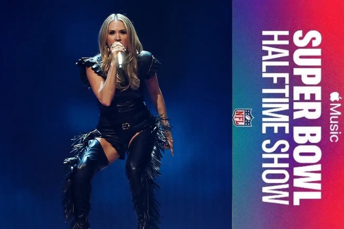According to “Good Morning America”, .@carrieunderwood would be one of three country acts in negotiations with the NFL and Apple Music to perform at the Halftime Show of the Super Bowl next year following the release of new collaborative album.