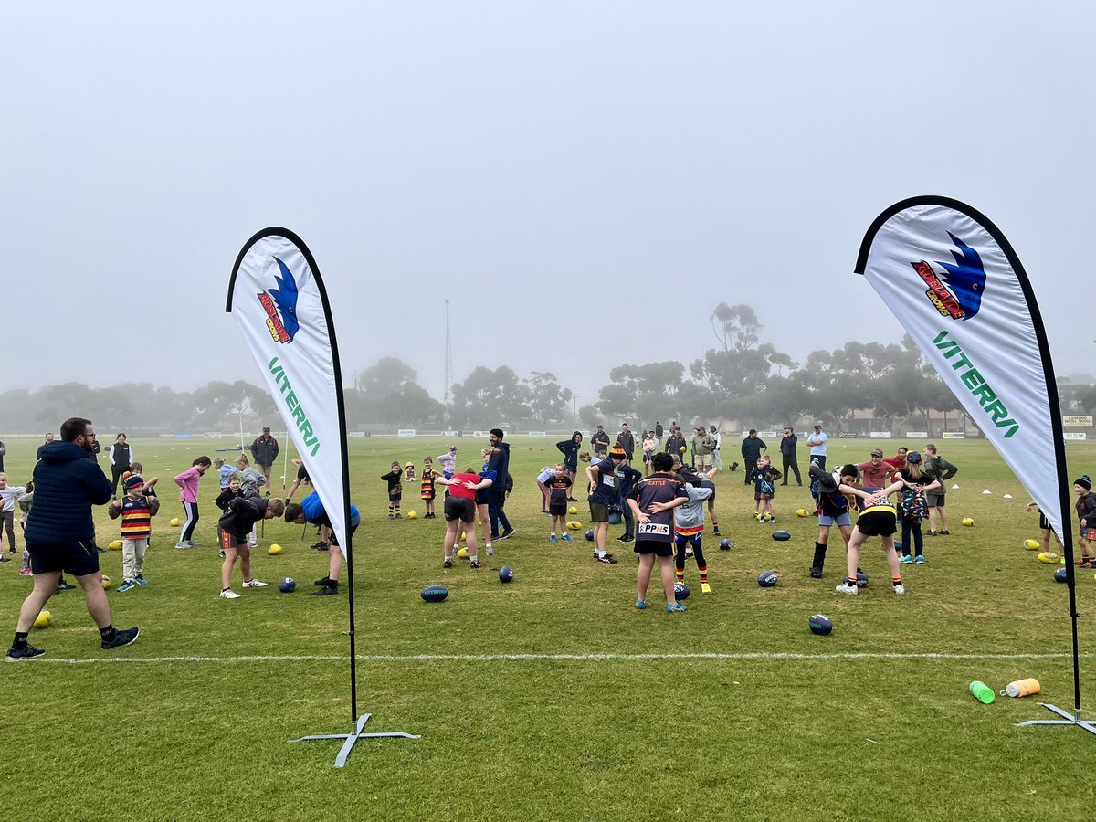 All hands are on deck this morning at the Lameroo Football Club, where we are hosting a junior coaching clinic in partnership with the Adelaide Crows and a free Mother’s Day breakfast as part of our Country Connect programme!