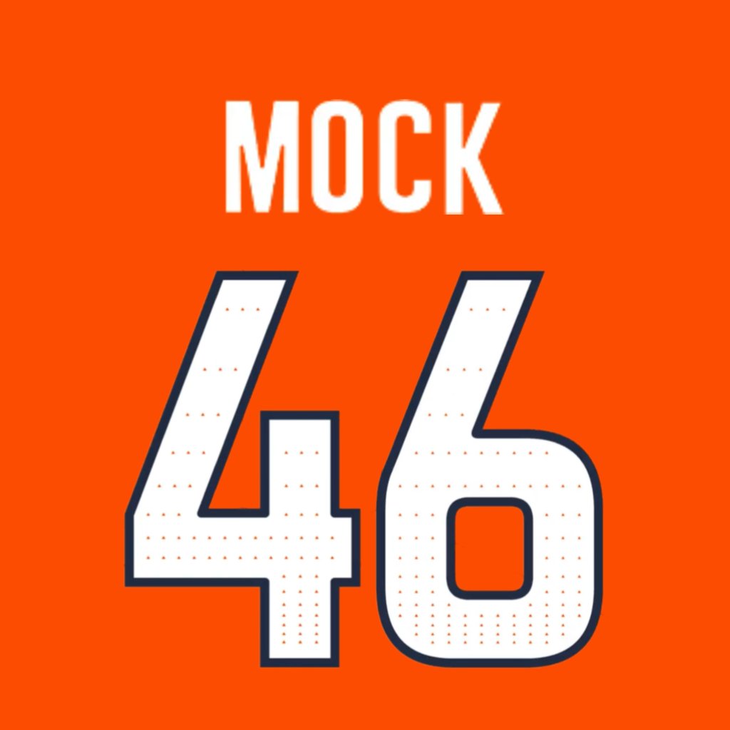 Denver Broncos LB Alec Mock (<a href="/alec_mock/">Alec Mock</a>) is wearing number 46. Last assigned to Michael Bandy. #BroncosCountry