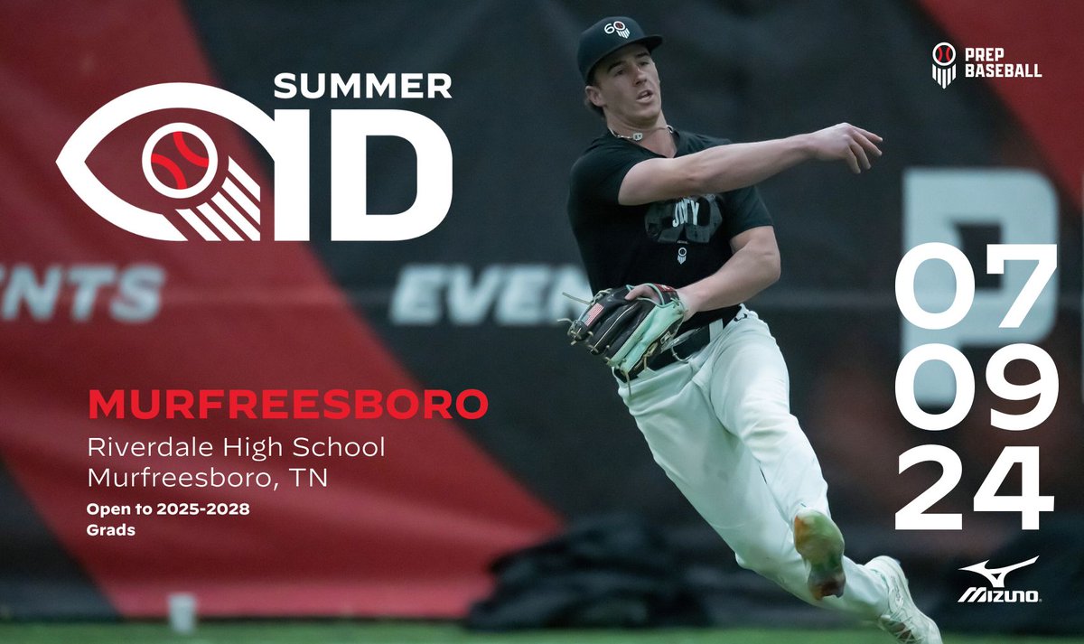 𝗠𝗨𝗥𝗙𝗥𝗘𝗘𝗦𝗕𝗢𝗥𝗢 𝗦𝗨𝗠𝗠𝗘𝗥 𝗜𝗗 💫 + Our staff is back in the Murfreesboro area this summer at @RDaleBaseball on Tuesday, July 9th to host the Murfreesboro Summer ID for all 2025-2028 prospects. For more info visit the link below. ⤵️ 👉 loom.ly/im9RBX8