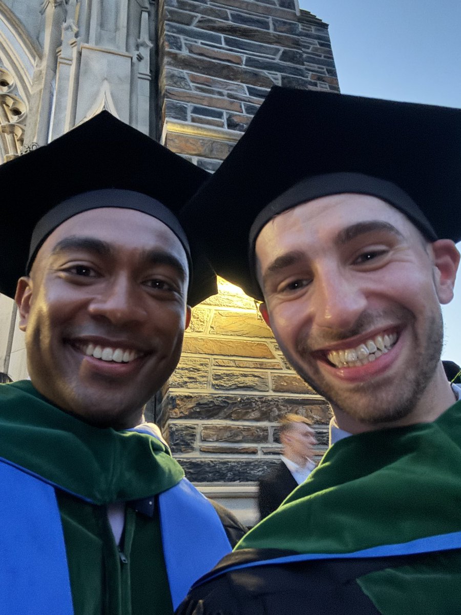 Celebrating two of my favorite recent @DukeMedSchool graduates @eowolo_med @jacob_sperber! @MGHNeurosurg and USC ophtho- y’all have gems coming your way! #GoTogetherGoFar