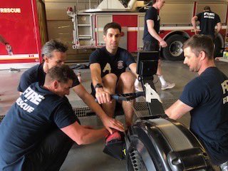 Yesterday, firefighters competed in a rowing competition at Woodbine Fire Station to raise money for the Annual Canadian Fallen Firefighter Memorial Bike Ride (Hamilton to Ottawa). Great job and well done everyone! ygk