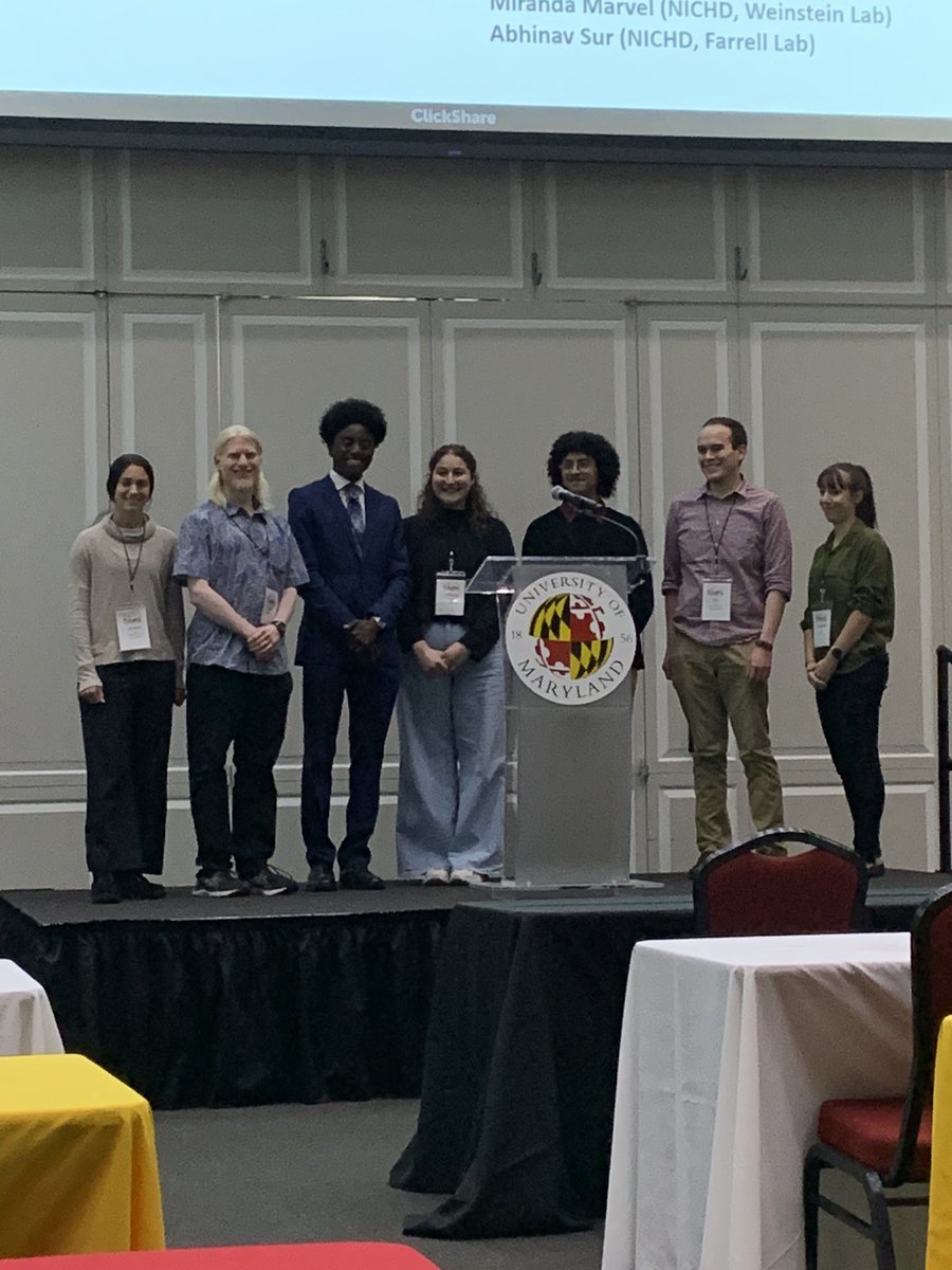 .<a href="/IRPatNIH/">NIH Intramural</a> trainees are well represented among #MASDB2024 poster winners -congratulations to all of you and your mentors!
<a href="/abhinav_sur/">Abhinav Sur, Ph.D.</a> <a href="/JeffreyAFarrell/">Jeff Farrell</a> <a href="/m_marvel/">Miranda Marvel</a> @taylorpompan @marklewandoski