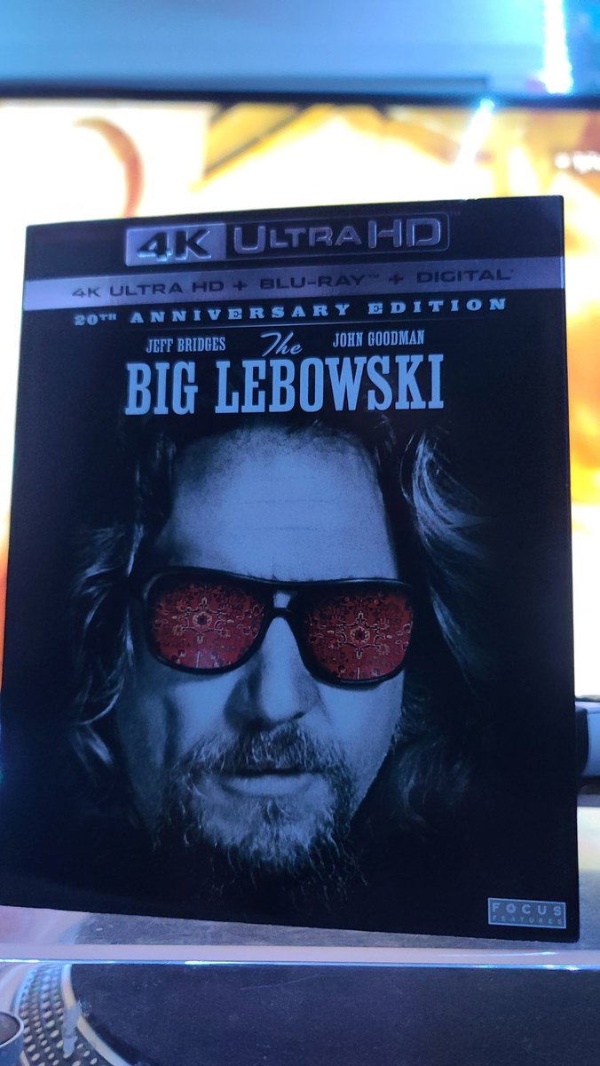 About to watch one of my favorite movies with a friend, and we're turning it into a drinking game. Every time 'dude' is said, we're taking a shot. 😂 #TheBigLebowski #TheDude #TheDudeAbides #4KBluray #PhysicalMedia