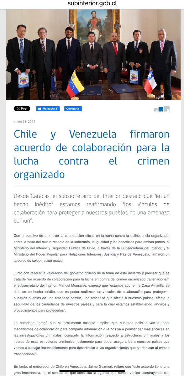 Todavía no se sabe cuál fue el acuerdo con la narco dictadura y los mocitos del PC? que terminó en una transgresión de nuestra soberanía

#Chile #NuncaMasComunismo
#ProhibidoOlvidar #NiPerdonNiOlvido 

#BoricElErrorDeChile