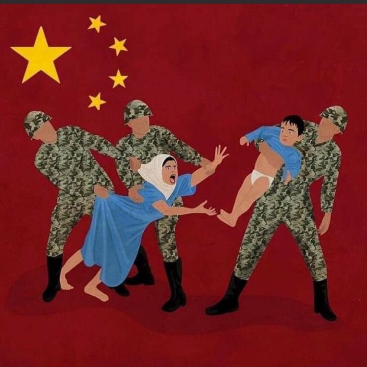 Doğu Türkistan’da Müslüman Türk Anneler çocuğundan kopartılıyor. Çin toplama kamplarında toplu tecavüze maruz kalıyor! Sözde “Kadın Hakları” savunucuları ise bu vahşete hala üç maymun oynuyor. #AnnelerGünü