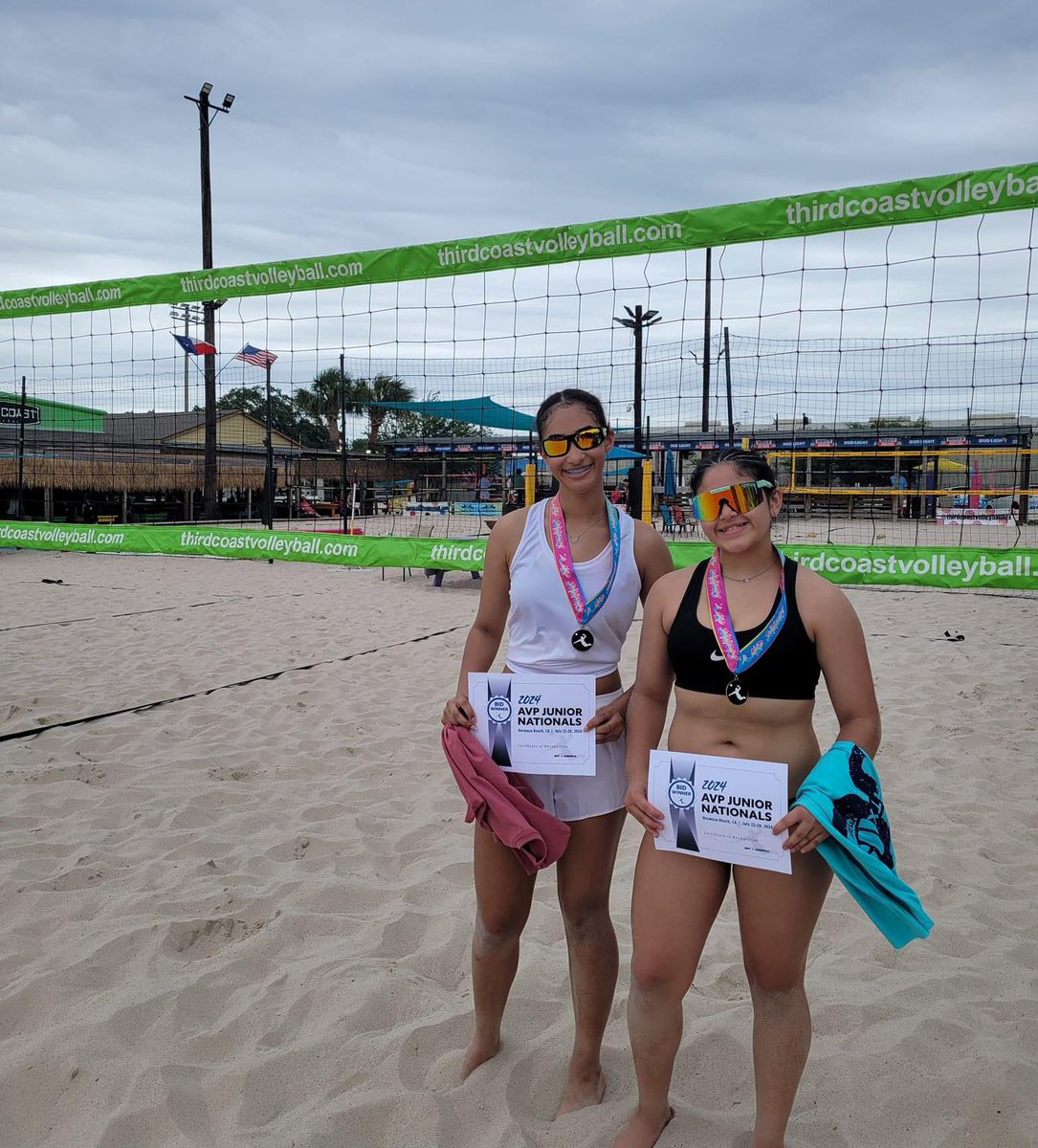 Had fun today playing with Aaryn Brown!! Getting 1st place 🥇 and earning a bid to AVP Junior Nationals! #beachvolleyball #Volleyball #1stplace