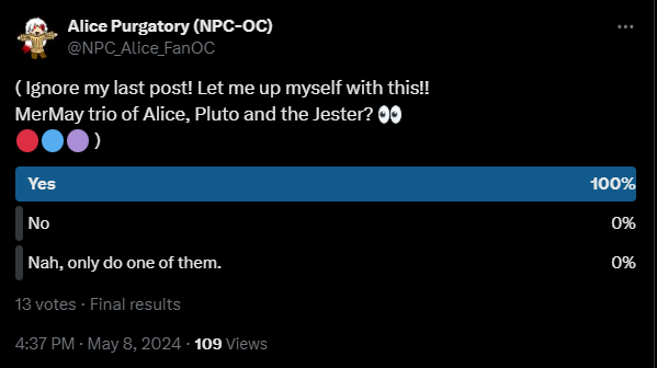 Alice Purgatory (Fictional Character) tweet media