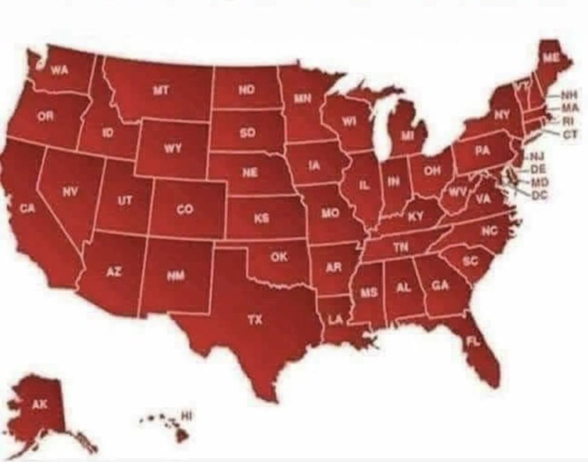 TURN IT ALL RED! The only way to save America!