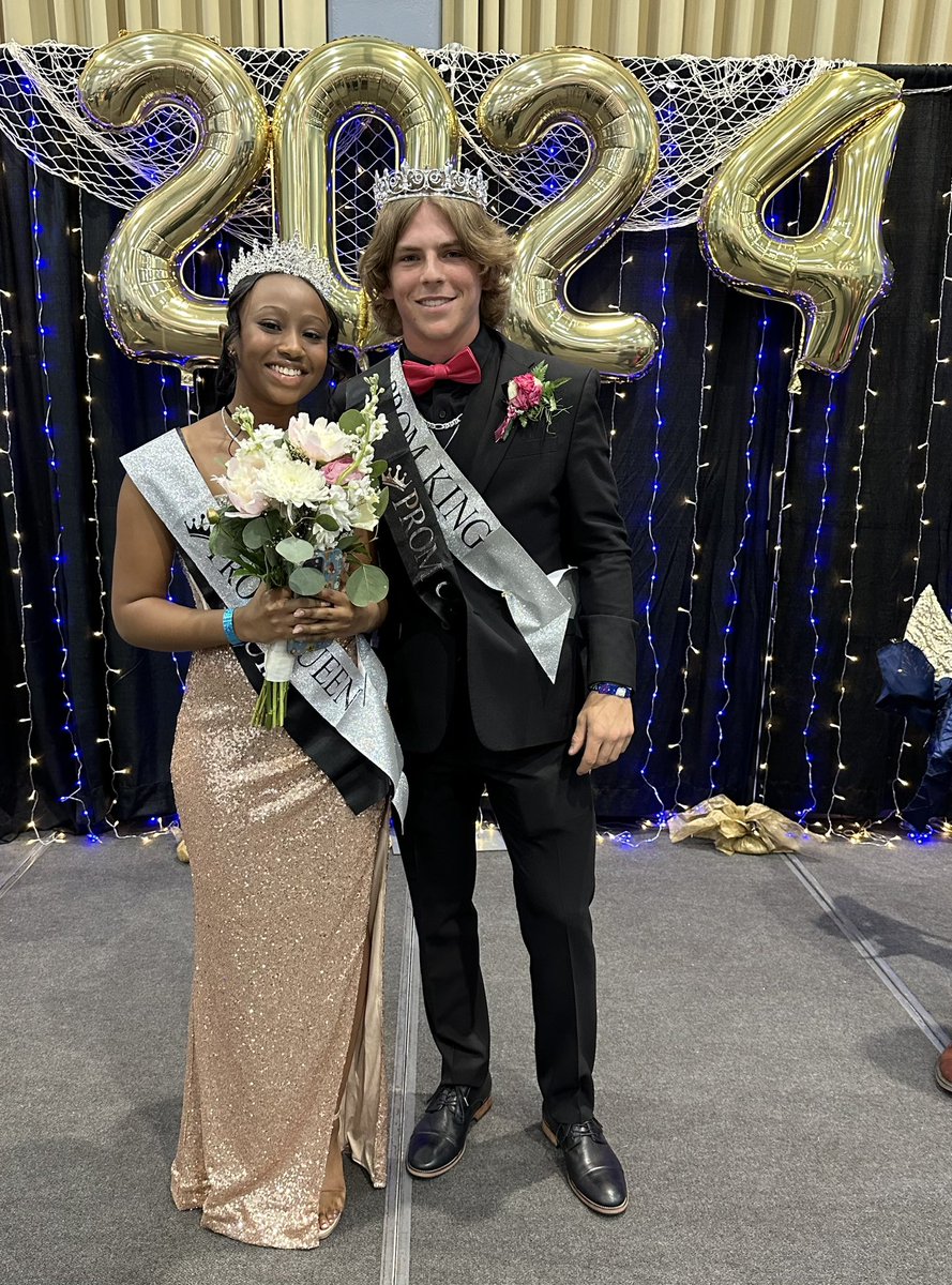 Here’s to you Deliyah Holland & AJ Kolb, Prom Queen & King! 👑👑