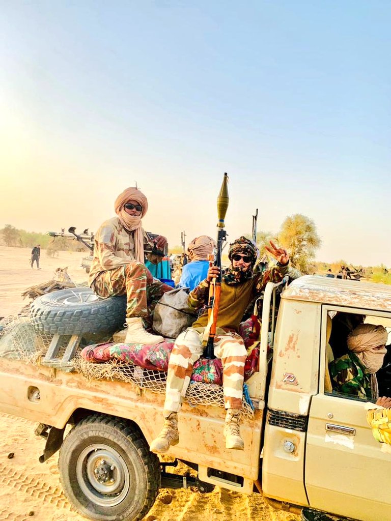 Les combattants du cadre stratégique permanent pour la défense du peuple de l'Azawad.

CSP.DPA