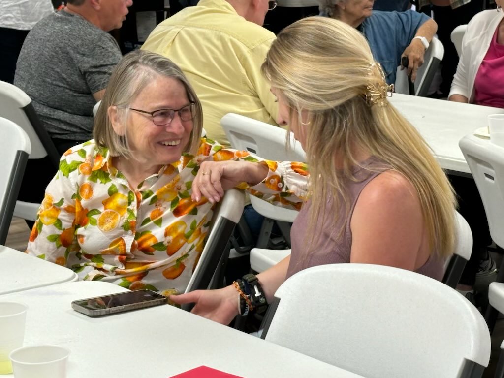 Really enjoyed meeting Amber at the Walcott Fire Dept Steak Fry. Huge crowd and the steak was delicious!