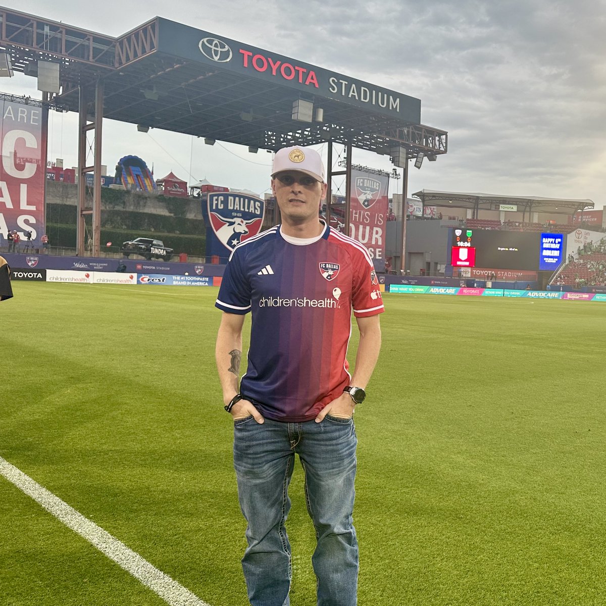 Our @Toyota Hero of the Match is US Marine Corps Gunnery Sergeant Brandon Miller! He is currently serving as the Marine Corps liaison for the F-35 Joint Program Office with 17 years active duty! Thank you for your service!