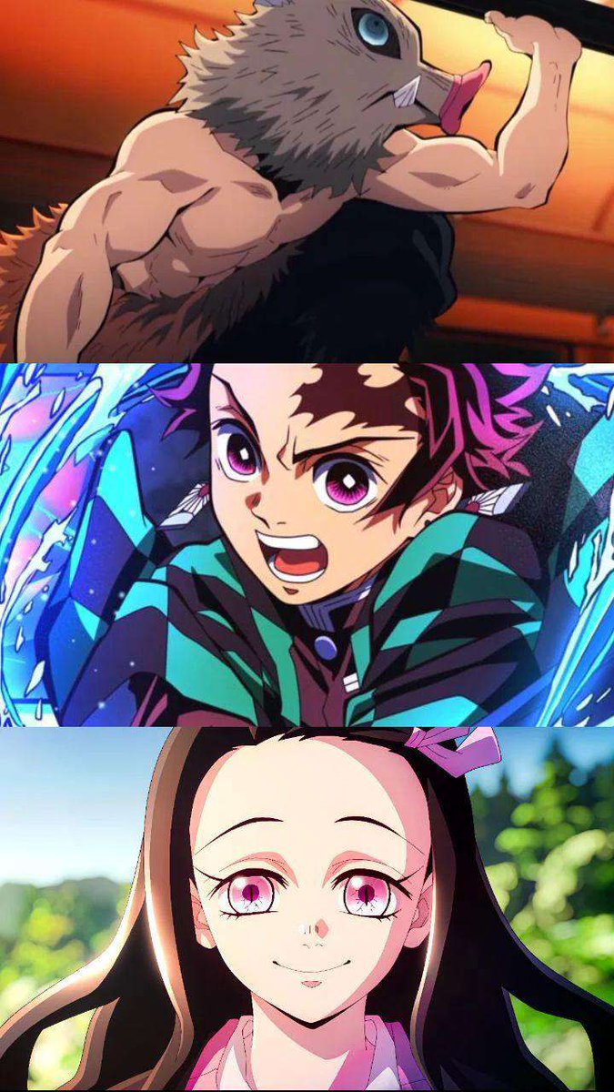 Inosuke, Tanjiro & Nezuko
#InosukeHashibira #TanjiroKamado #NezukoKamado #demonslayer #demonslayerfan #demonslayeranime #animedemonslayer #anime #animefan