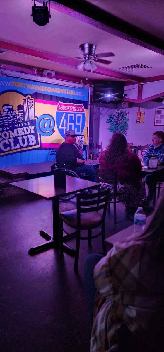 Just did my first Guest spot at @fortwaynecomedyclub .. awesome night and fun crowd!! Can't wait to come back! #thesitcom  #comedian  #Disabled #standupcomedian  #disabledcomedianchangingtheindustry