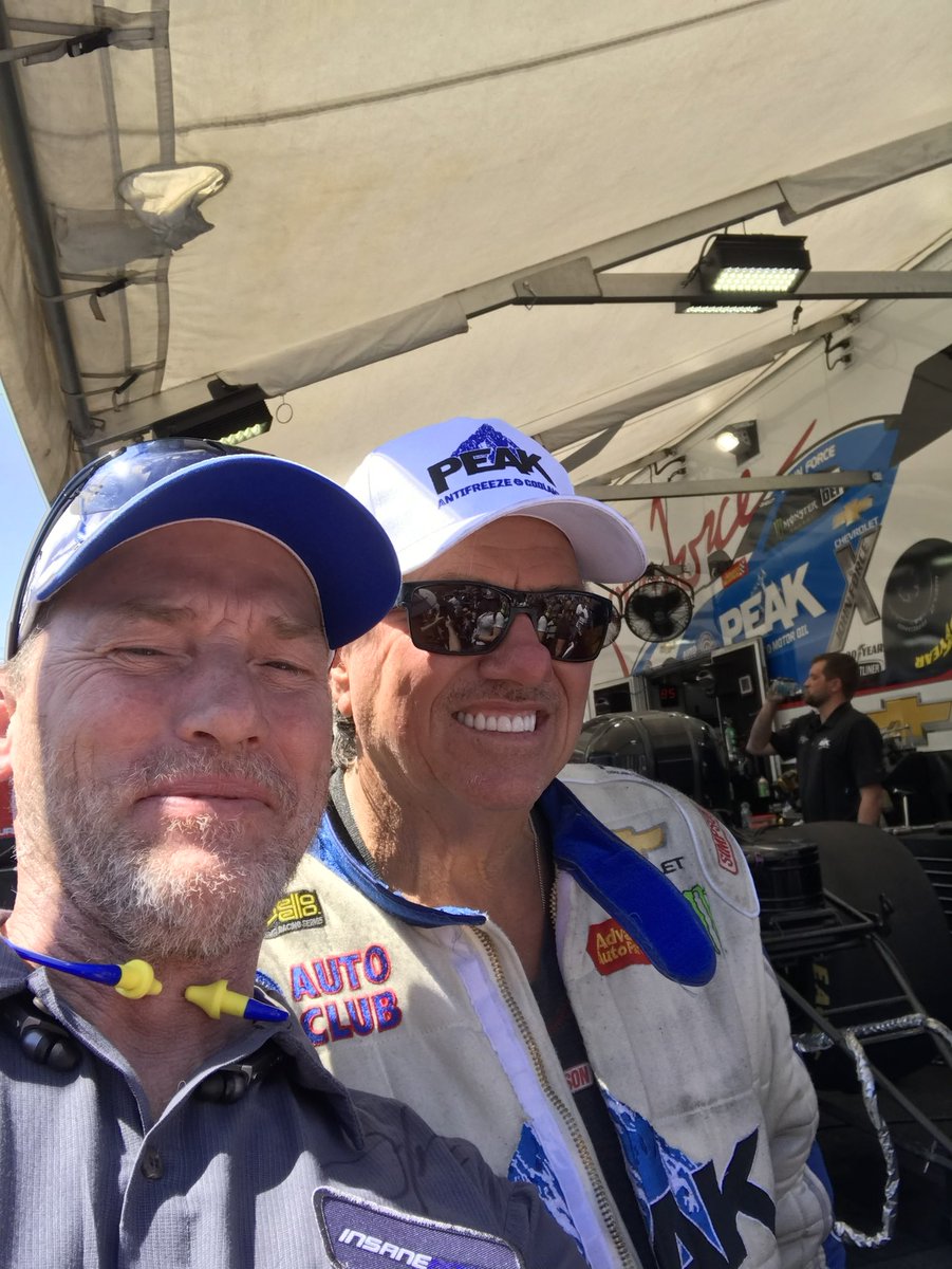 One of my favorite things to do is #NHRA specifically #TopFuel. Hooking up with @JohnForce_FC in the pits and getting my merch signed was a big deal. 
I have followed him every since he came on the scene.