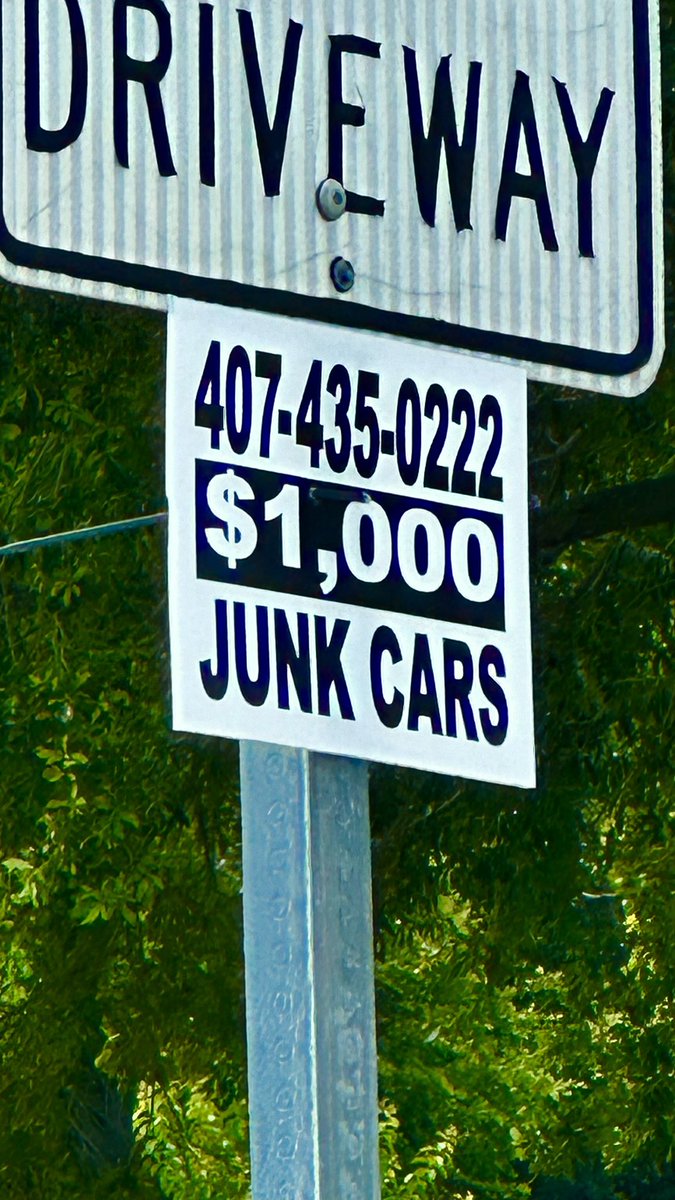 Have a Junk
[ car,truck,RV,Motorcycle or Boat ]
[ or an airplane ] you get receive $1,000
Just for your JUNK 
call : 407-435-0222

#OrlandoFlorida #OrlandoFL #CentralFlorida #DowntownOrlando #CityofOrlando #Florida #Junk #Automotive #Vehicles #cars #Trucks #Boats #RV #Airplane