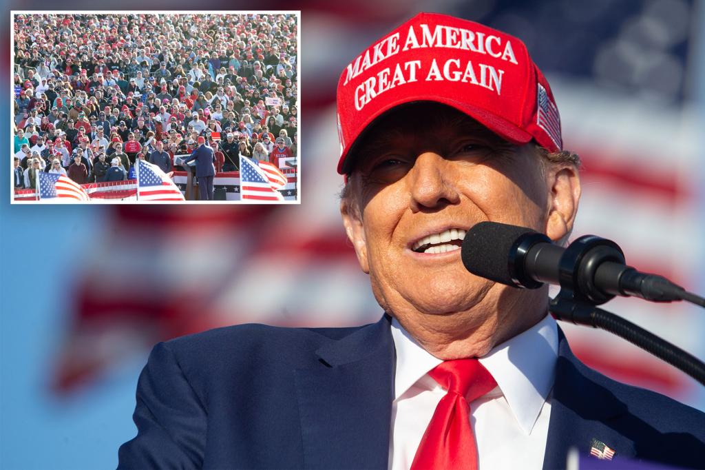 Trump blasts Biden as ‘total moron’ before crowd of 100K at NJ rally: ‘Whole world is laughing at him’ trib.al/FuXu3Mh