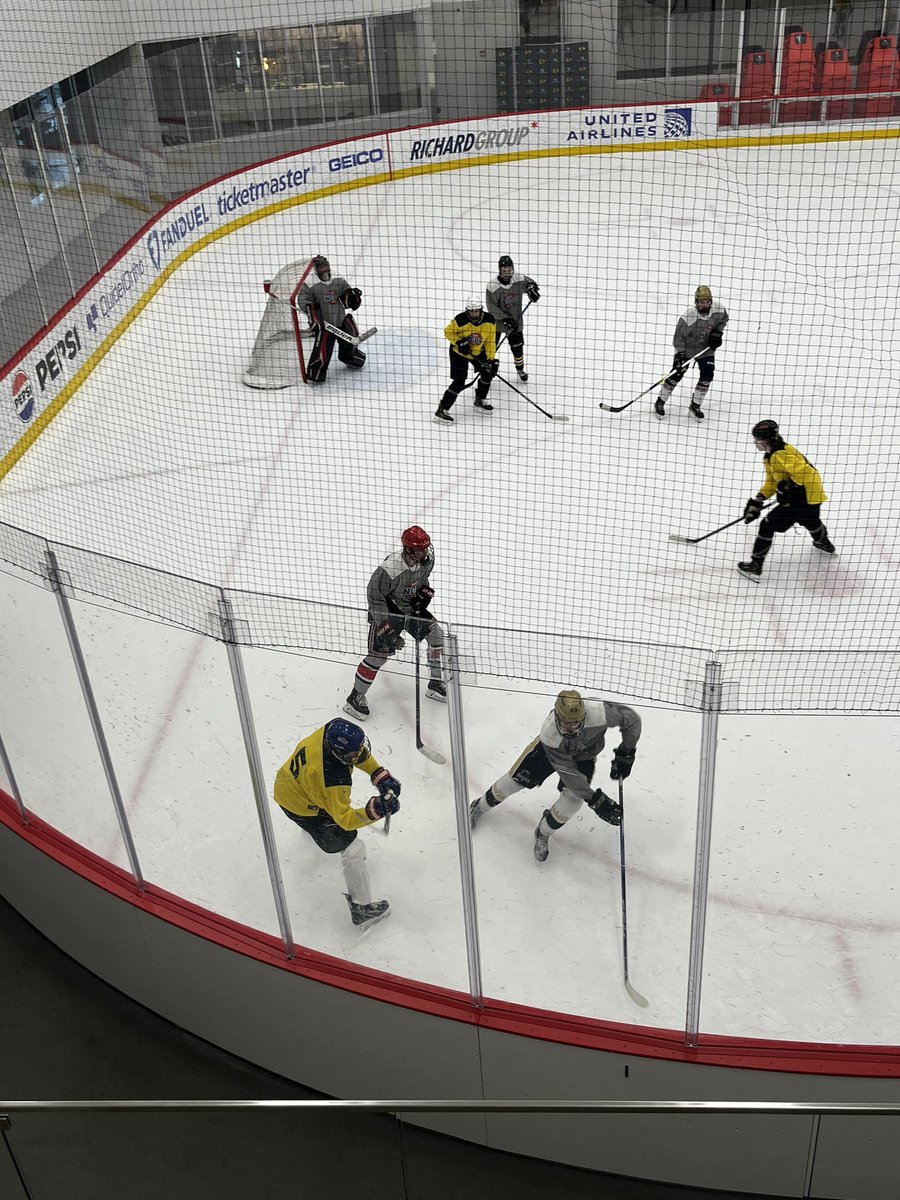 #USPHLNCDCCombines: Teams Yellow and Silver get after it as Day 1 excitement continues at @fifththirdarena.